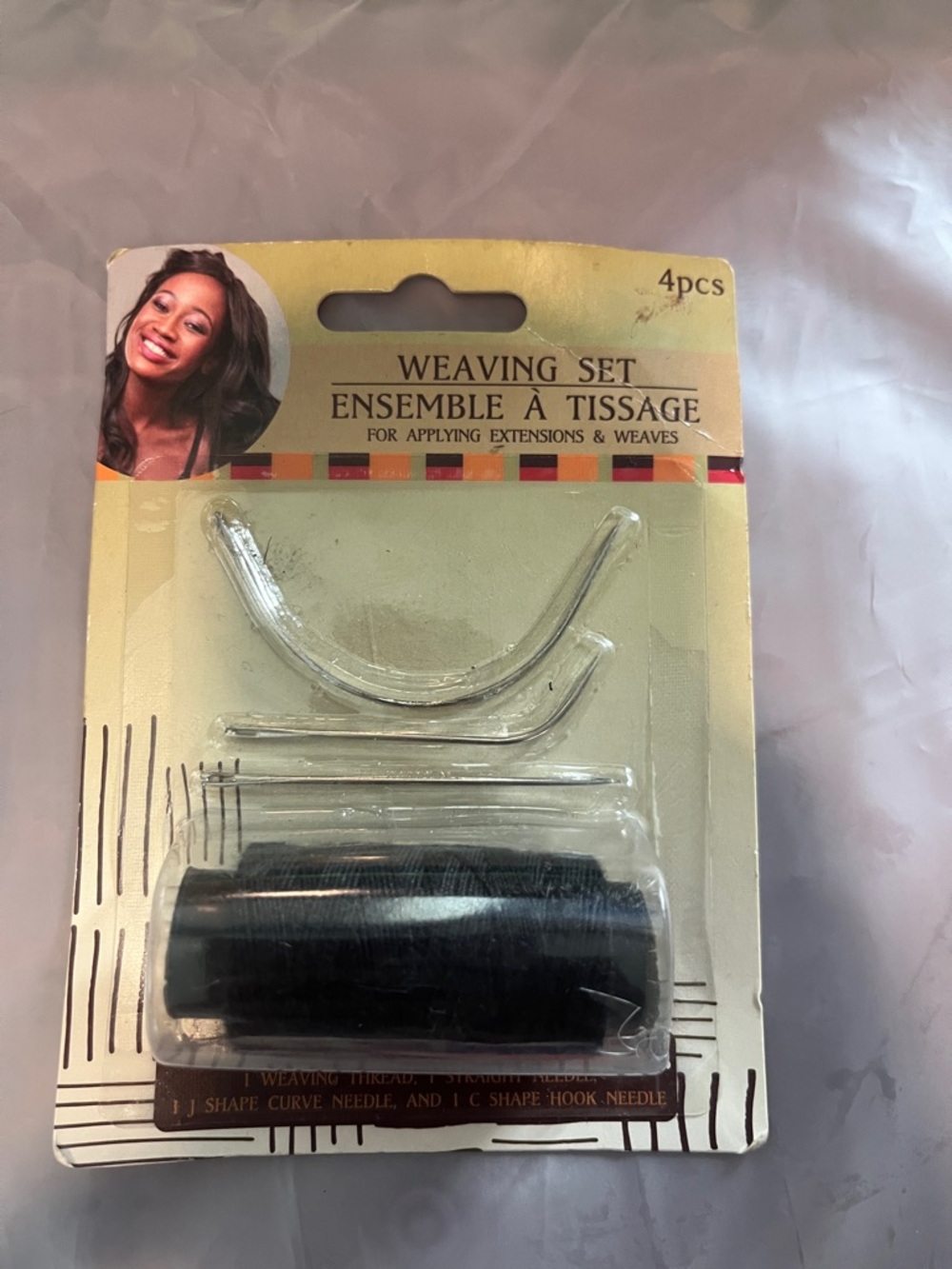 Weaving Set for Hair Extensions - Black